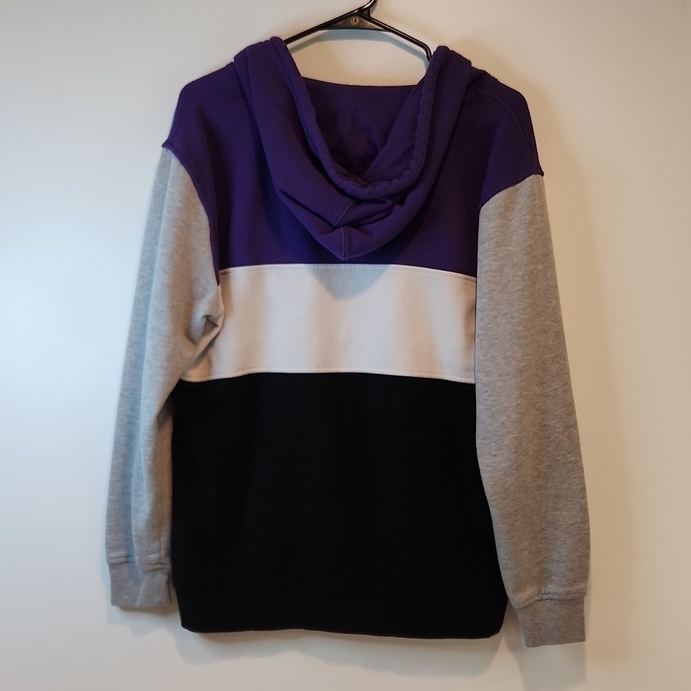 Official NBA Los Angeles Lakers Colorblock 1/4 Hoodie Pullover Men's Sz S NICE! - Picture 10 of 14